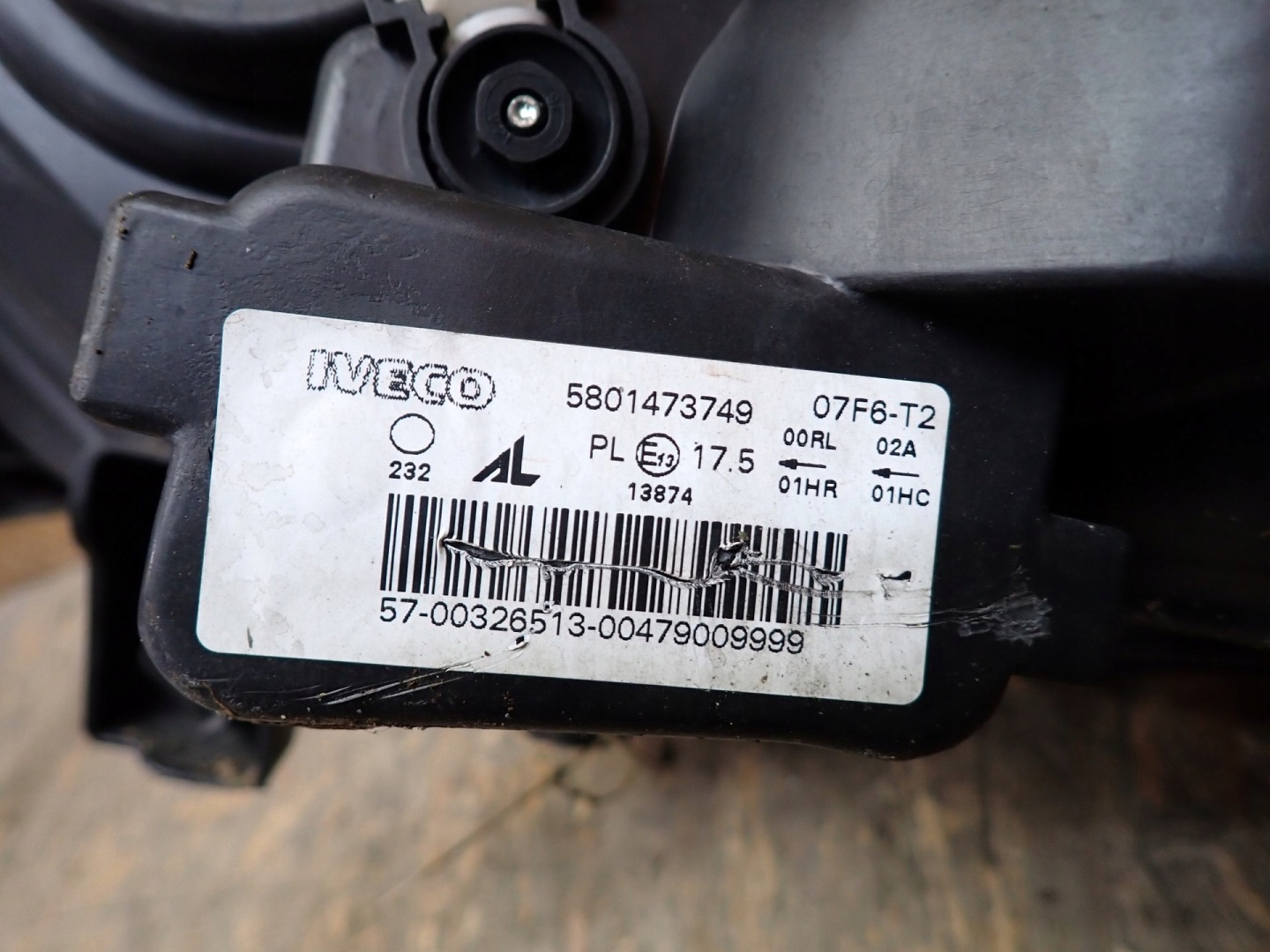 light right REFLEKTOR right IVECO DAILY 6 VI 2014-2019R 52088648