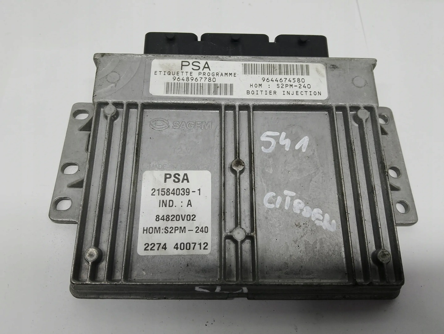 computer Centralina Motore Citroen 9644674580 9648967780
