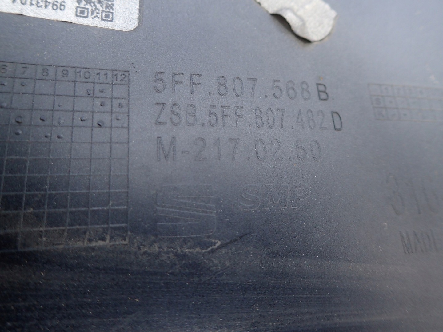 SPOILER Paraurti posteriore CUPRA FORMENTOR KM7 2020