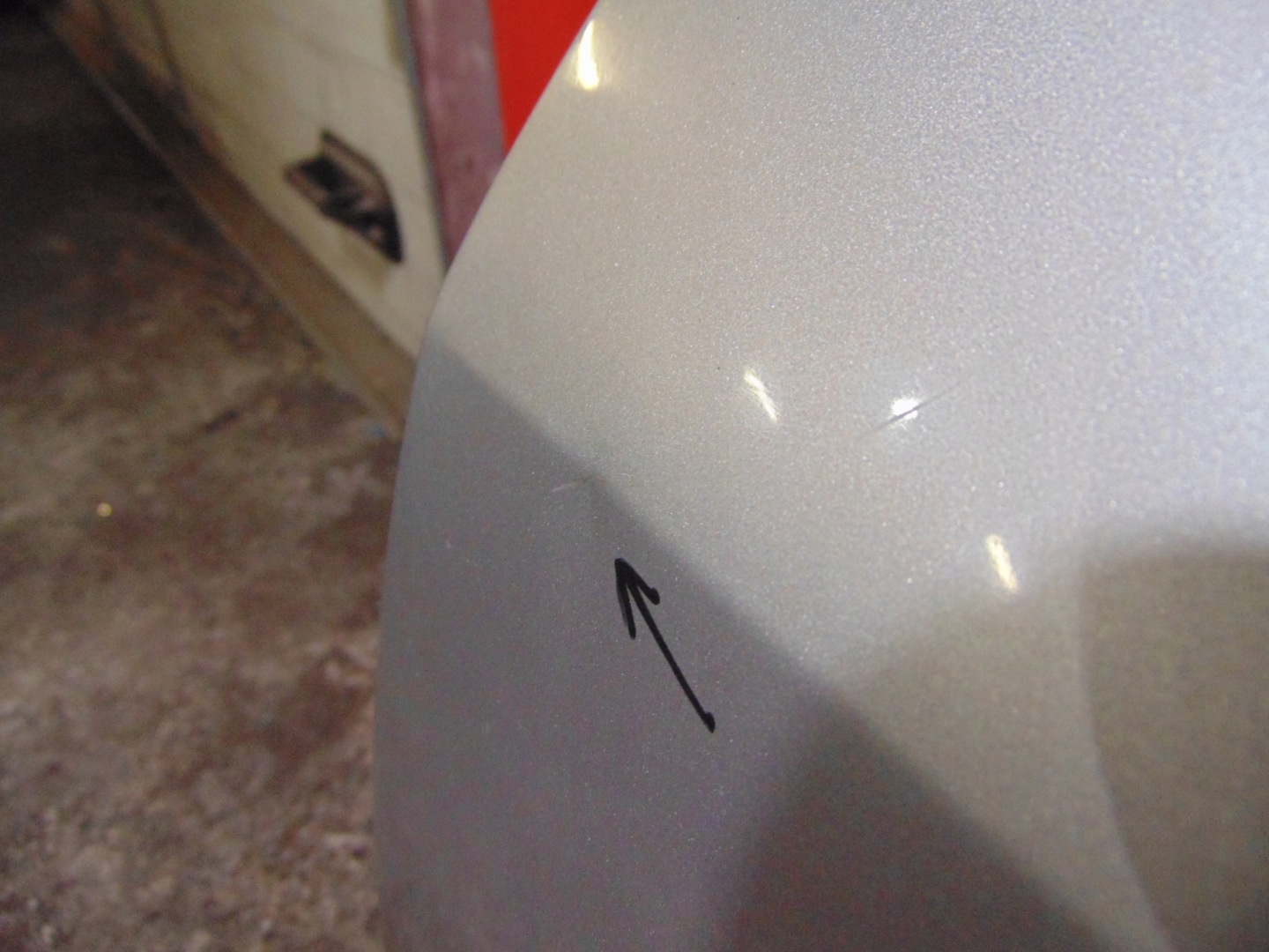 SUZUKI SWIFT 3 III MK6 door rear part left silver window handle ZCC