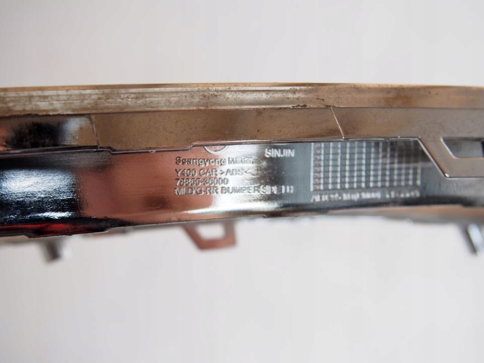 Ssangyong Y400 chrom left bumper rear part rear
