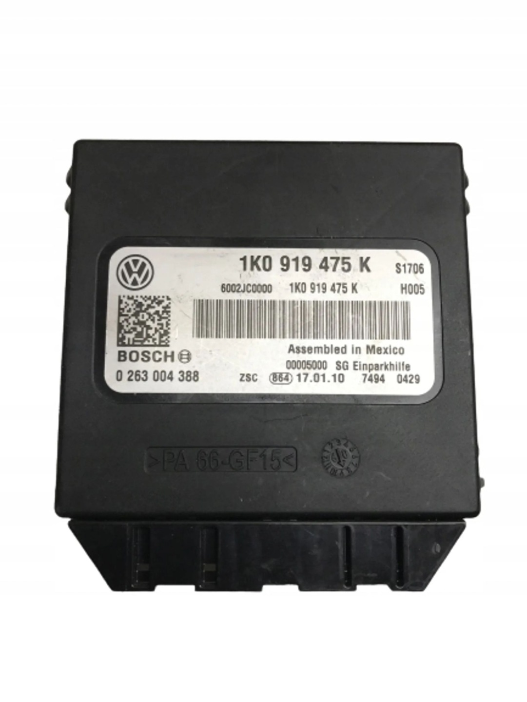module control unit PDC VW SKODA AUDI 1K0919475K