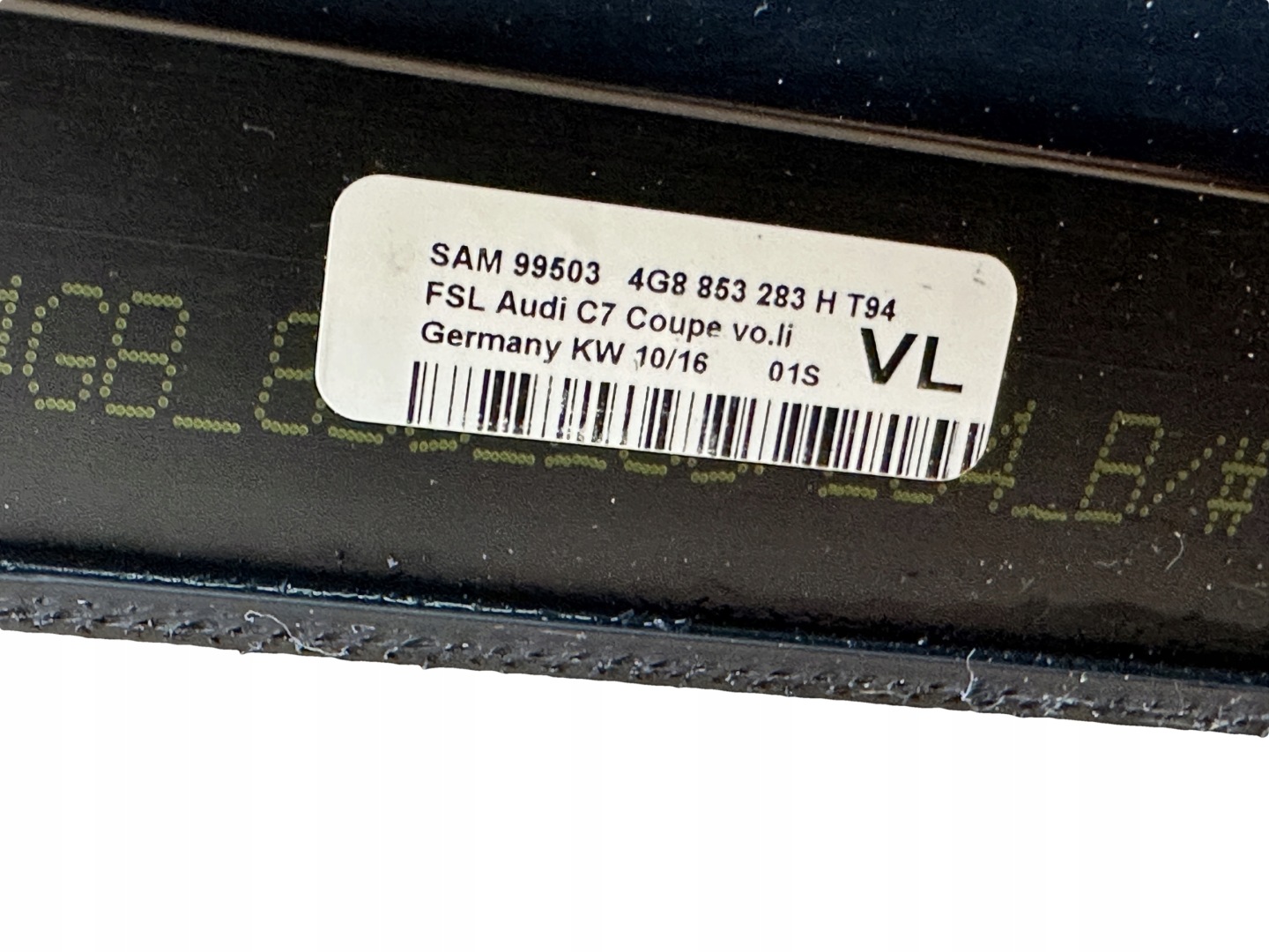 AUDI A7 4G moulding dust left front PIANO 4G8853283H
