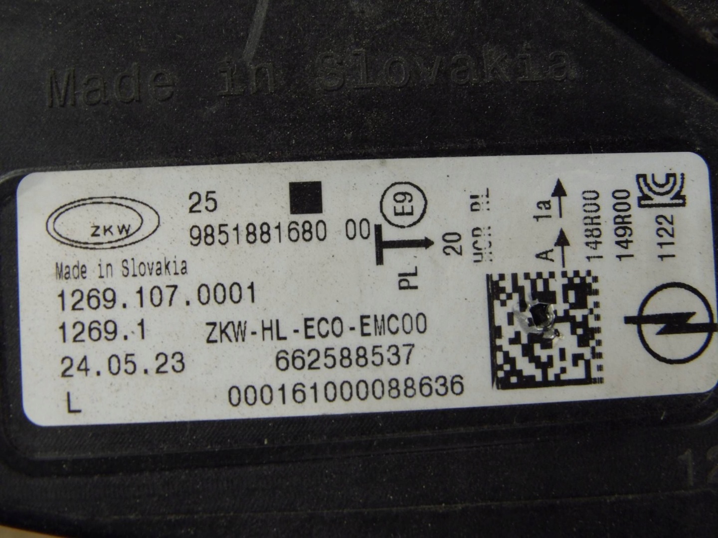 Opel Astra L VI 2022+ light left front front left 9851881680