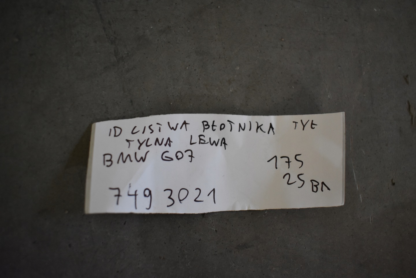 IDEALNA lista sárvédöt far hátso bal BMW G07 1