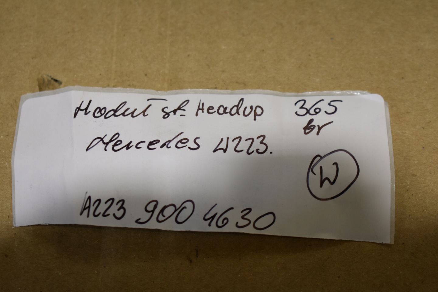 IDEALNY module control unit HEADUP MERCEDES W223 1 9