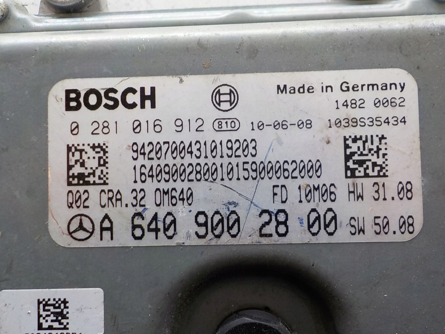 MERCEDES Computer Bedienteil 0281016912 A6409002800
