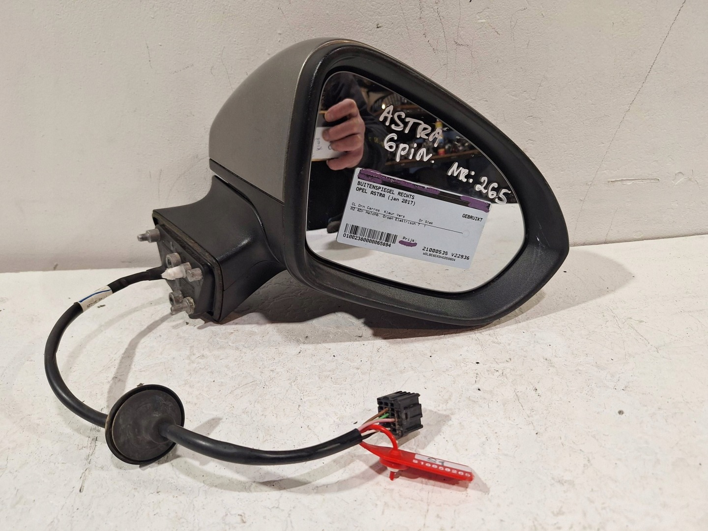 mirror exterior right 6 PIN OPEL ASTRA K 15