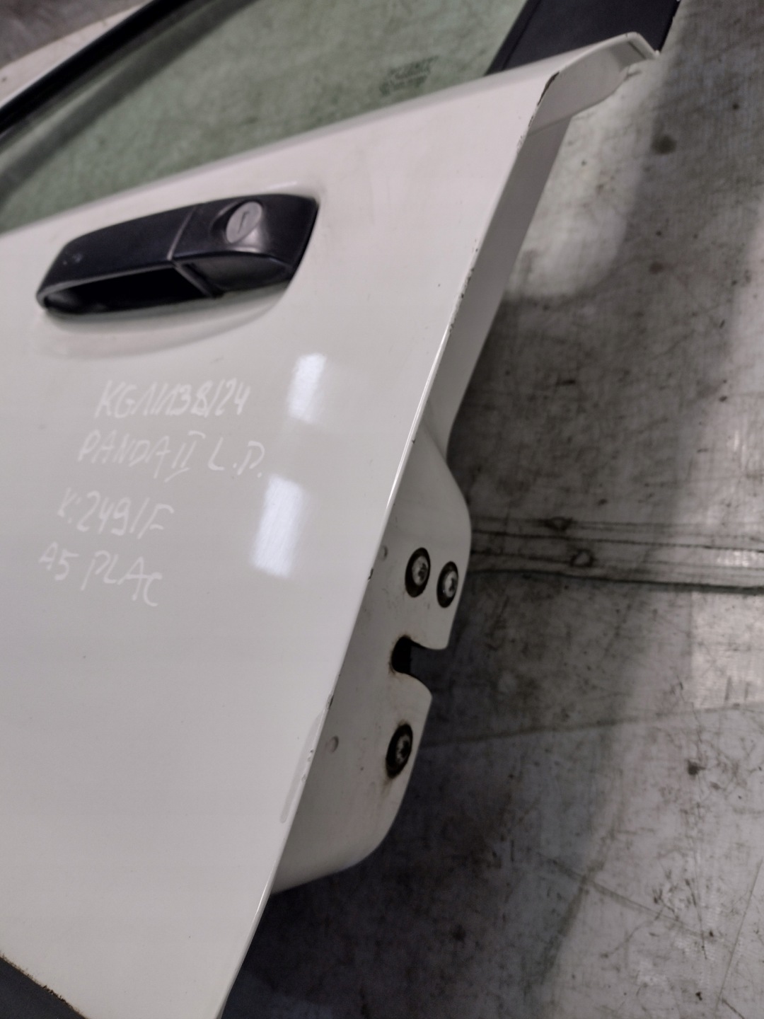 door left front Fiat Panda II 2 k: Bianco (249/F)