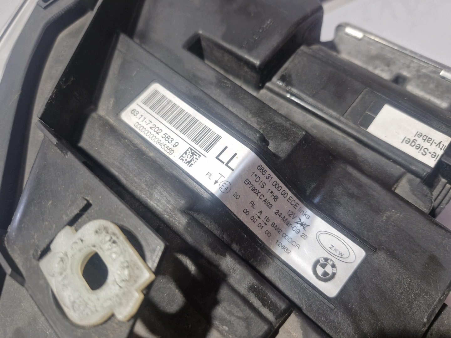 7202583 BMW E90 E91 licht links links vorne XENON