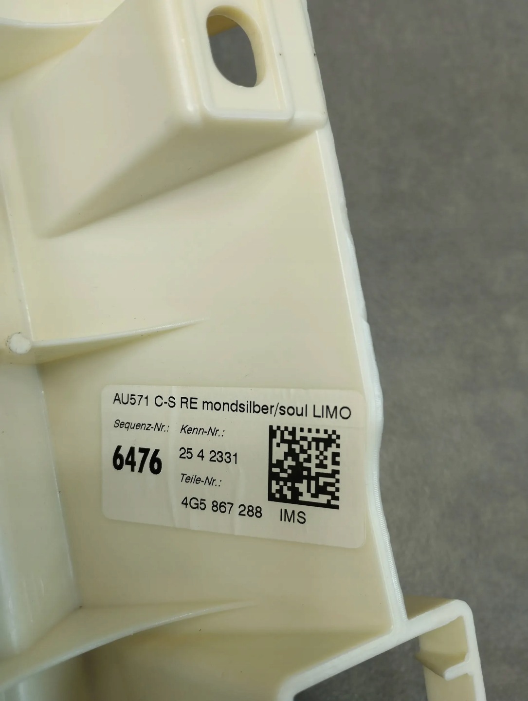 Audi A6 C7 4G Blende Abdeckung SLUPKA rechts 4G5867288