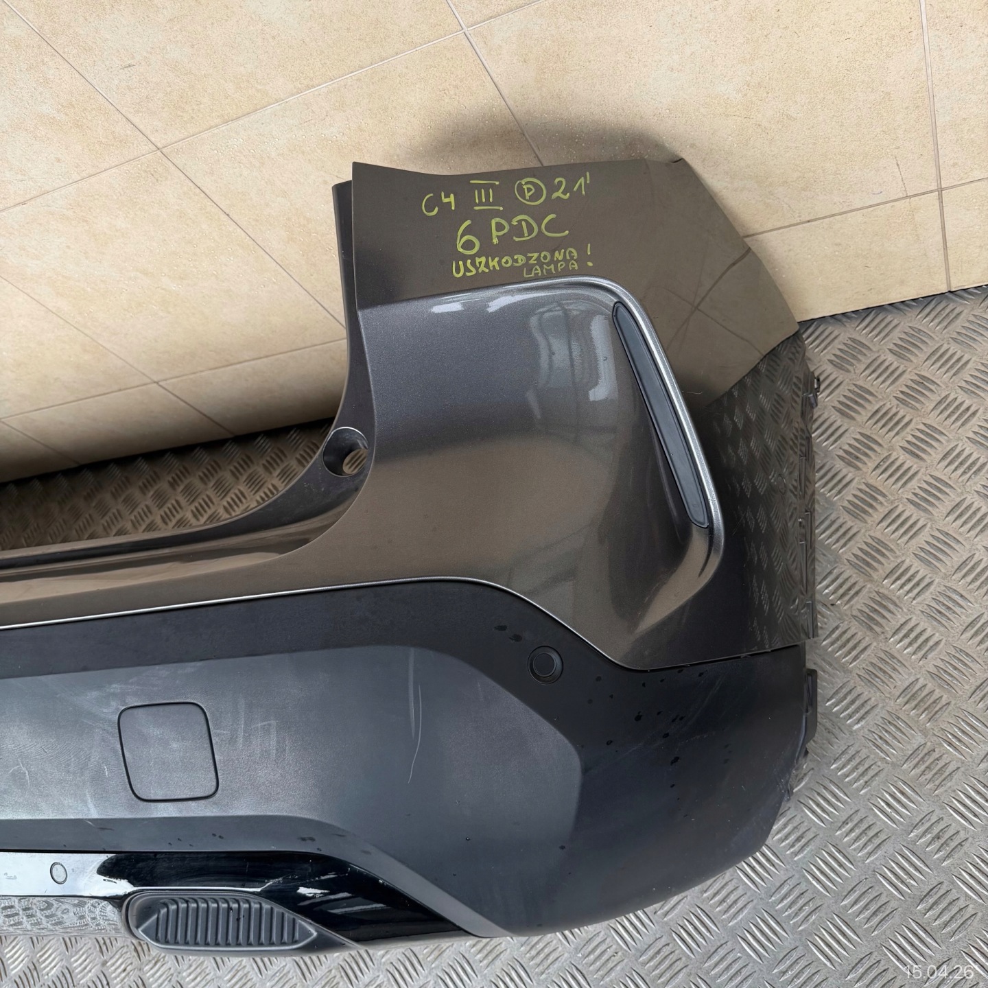 bumper rear complete CITROEN C4 III 2021 ROK 6 PDC