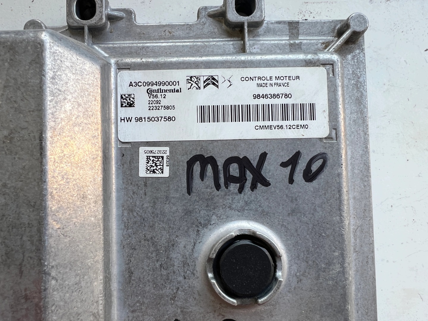 OPEL CORSA HM05 1.2 A3C0994990001 9846386780 9815037580 computer ECU