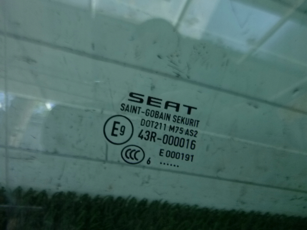 SEAT LEON III 5F 3D FENSTER Tür rechts 2016r OE
