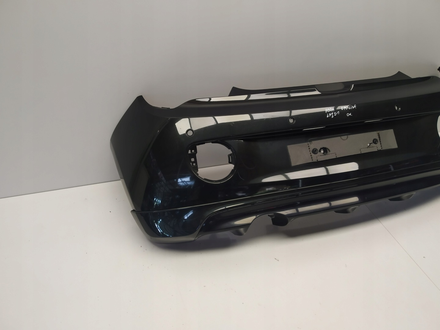 Opel Adam OPC Line Caly bumper rear part black without pekniec