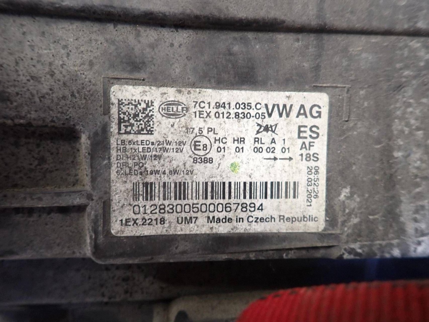 light front front left VW CRAFTER II MAN TGE FULL LED 2017- 7C1941035C