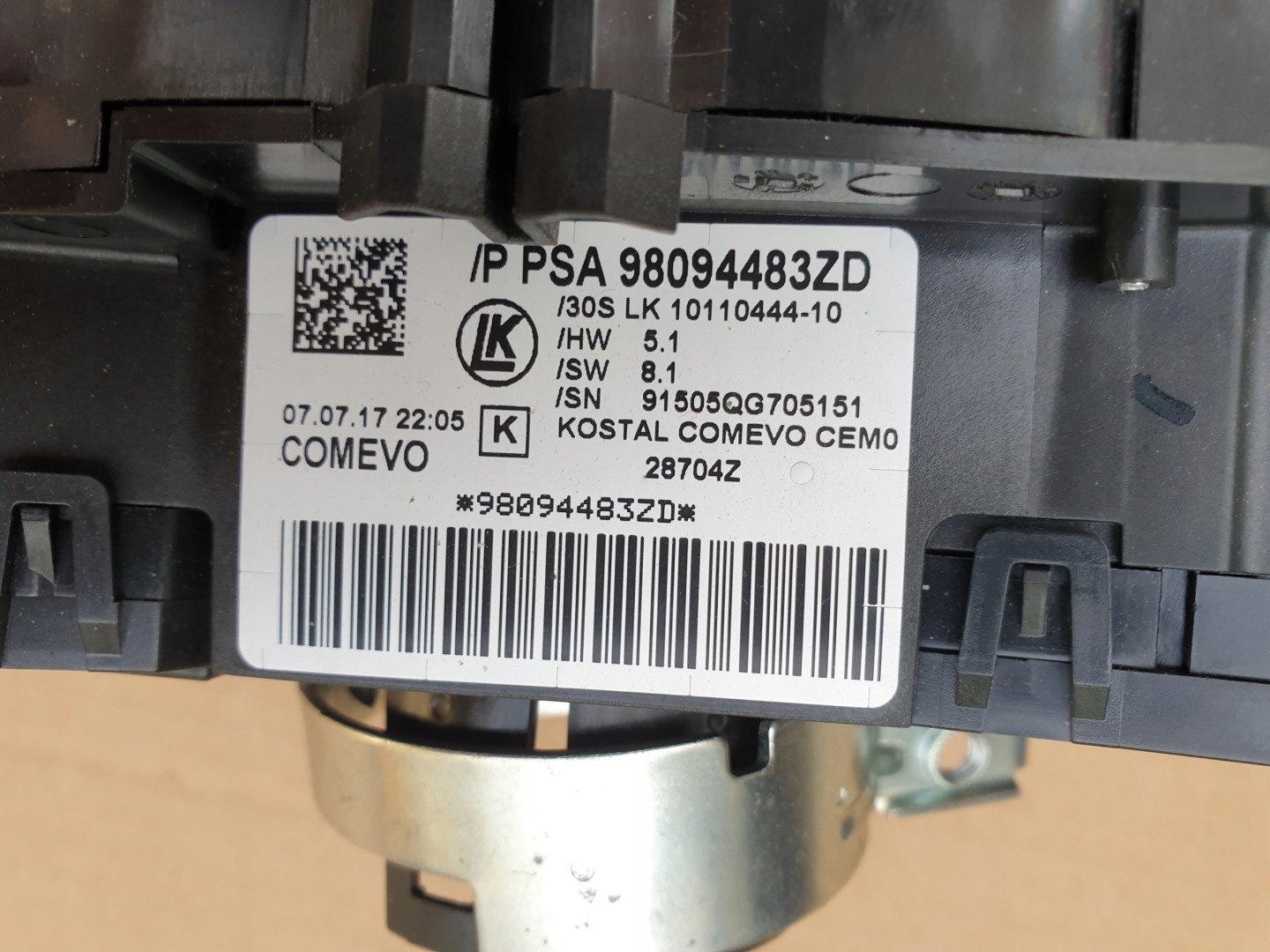 switch MANETKA CITROEN C3 III 2016- 98094483ZD
