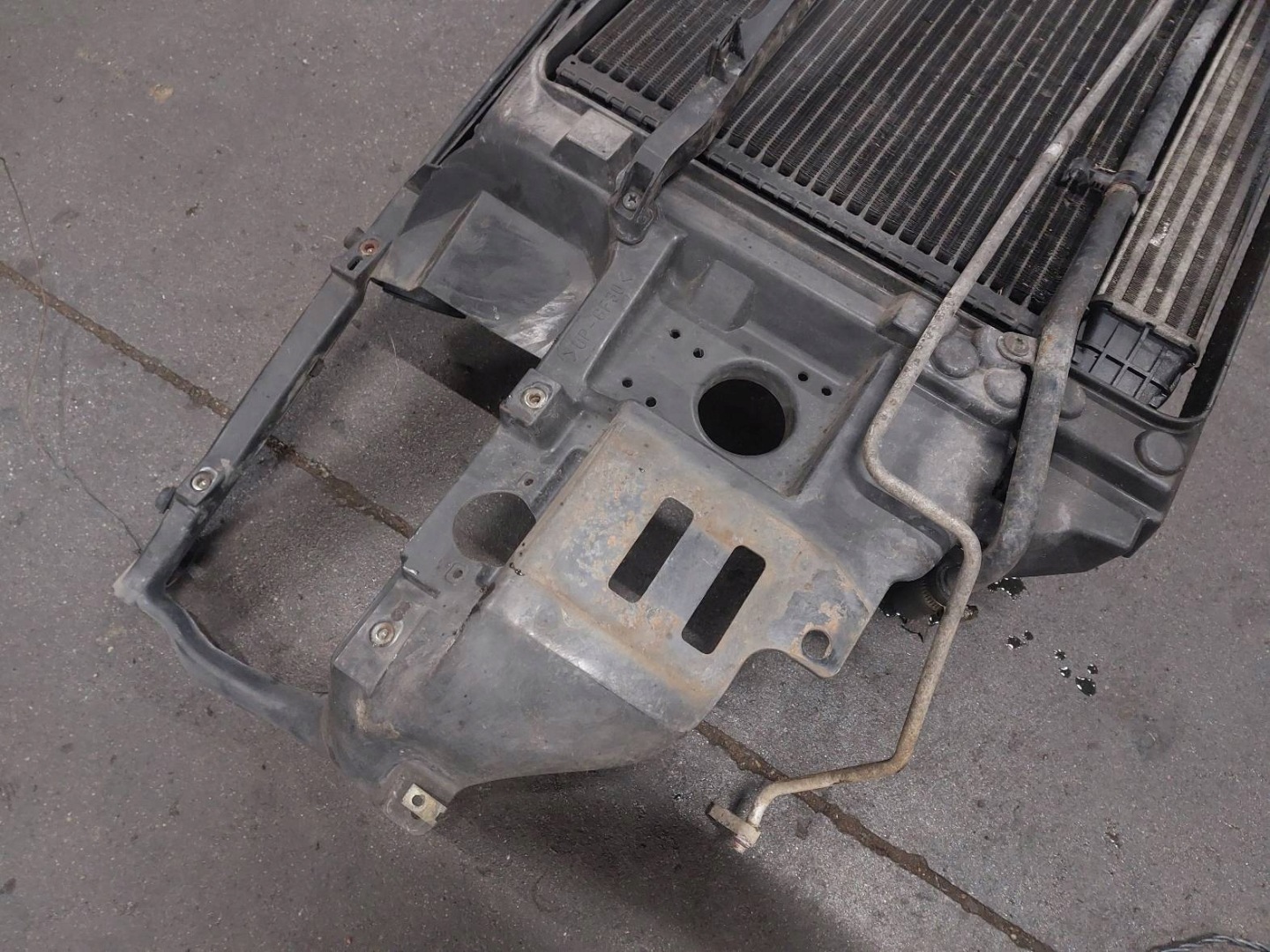 support panel for radiators pillar iron + KOMPLET of radiators VOLKSWAGEN SHARAN MK1