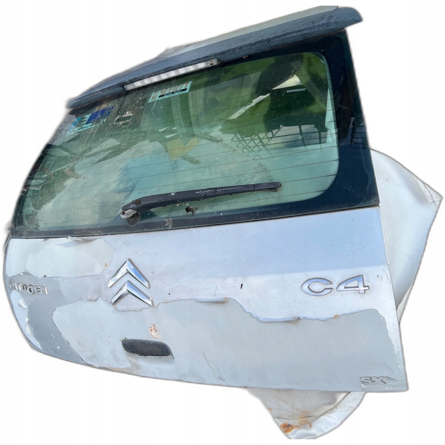 citroen c4 5d trunk door boot window