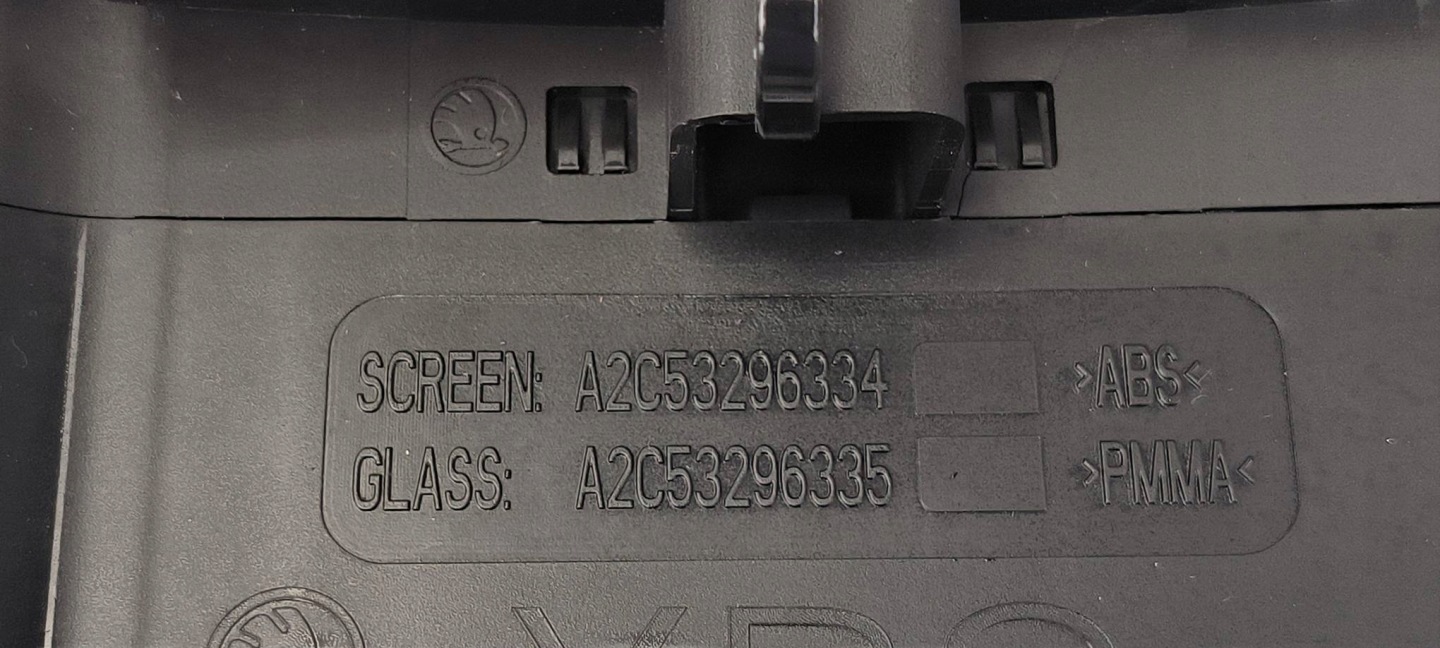 dials clock A2C53219792 SKODA YETI