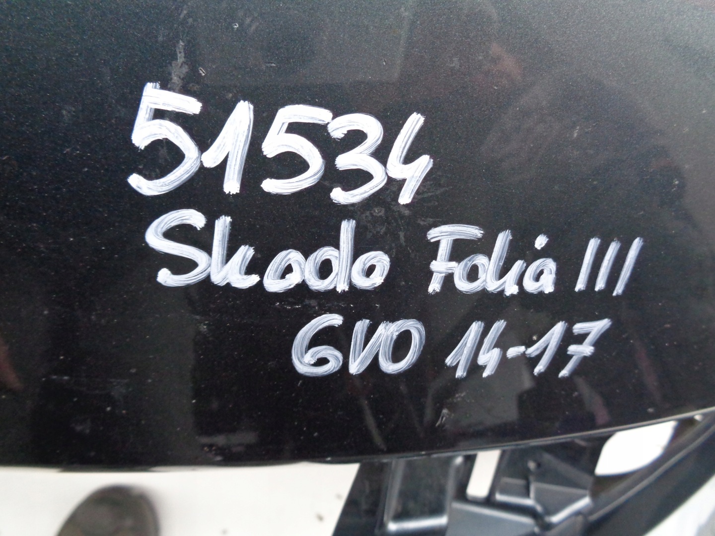 front bumper SKODA FABIA III 3 6V 6V0 14-17 NR 51534