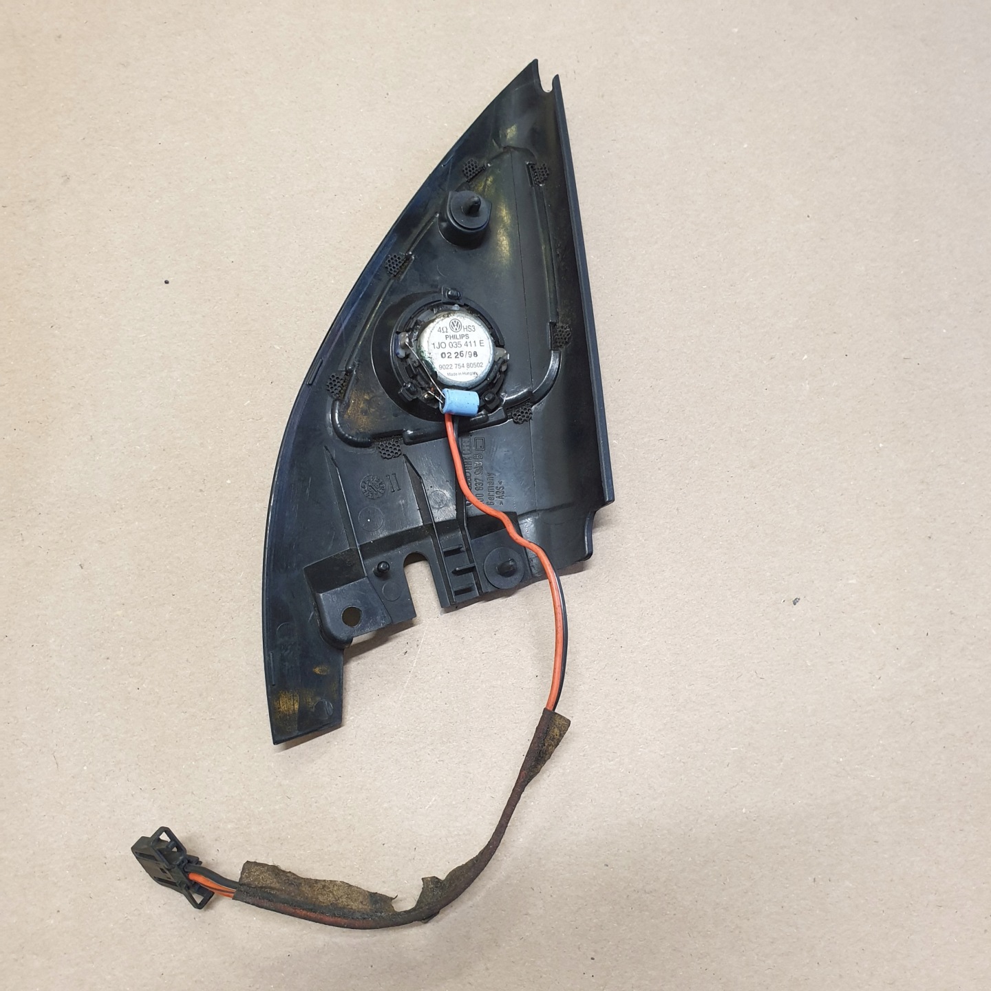 speaker cover TROJKAT mirrors left front VW GOLF IV 4 1J0 OE