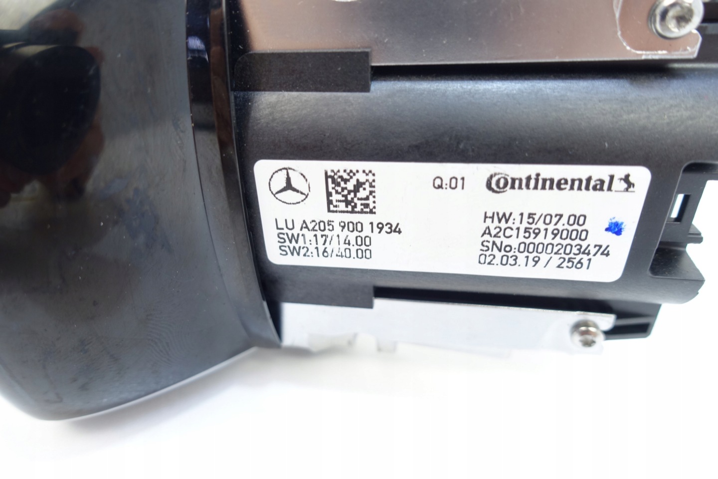 PANEL IDRIVE MERCEDES W205 C KLASA A2059001934