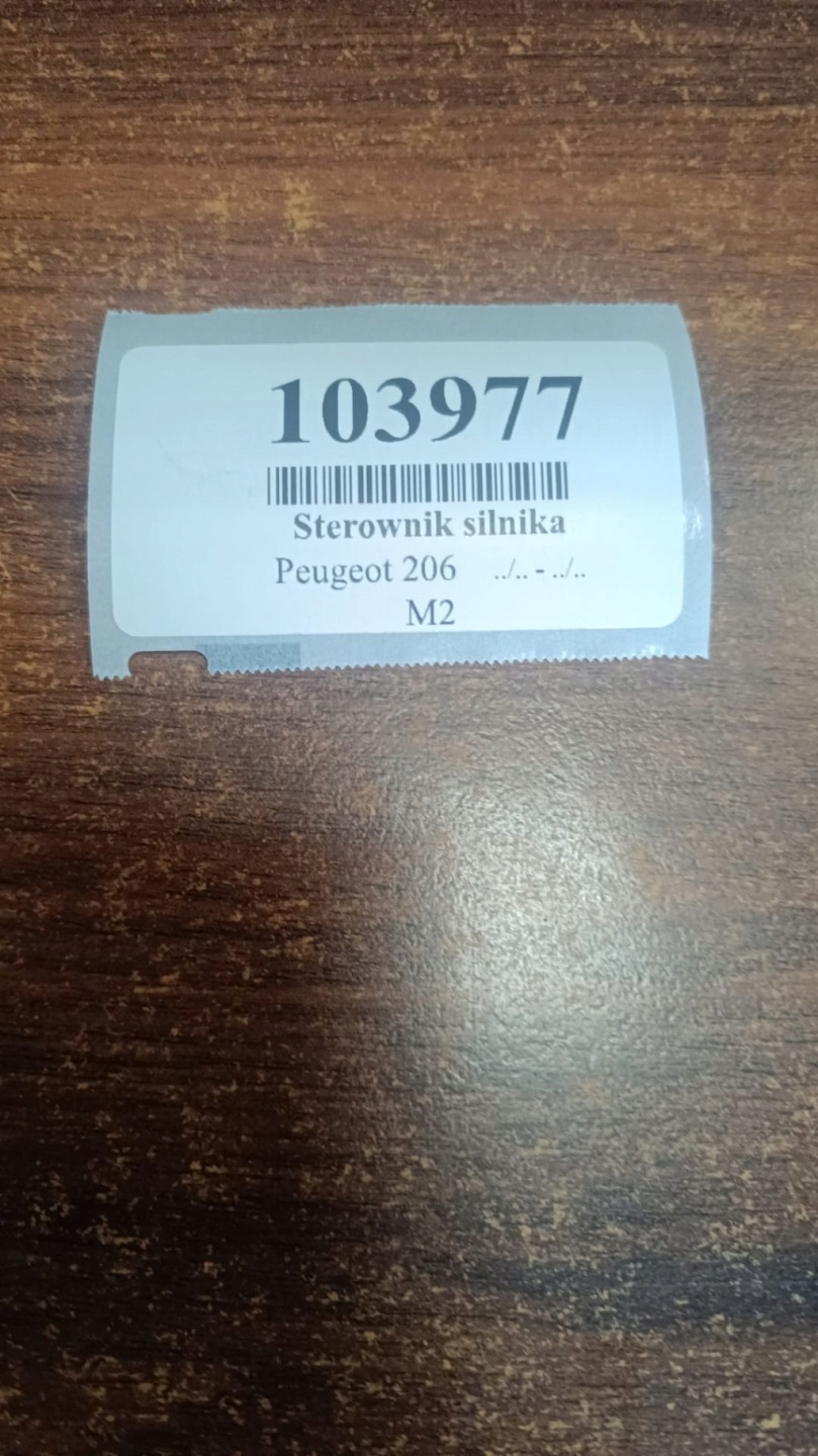 PEUGEOT 206 1.4 control unit of the engine 9636727280