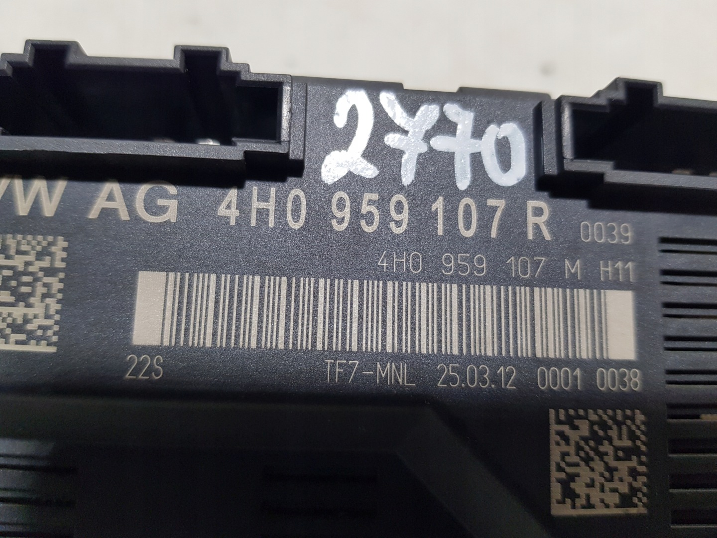 control unit module bonnet boot AUDI A8 D4 4H0959107R