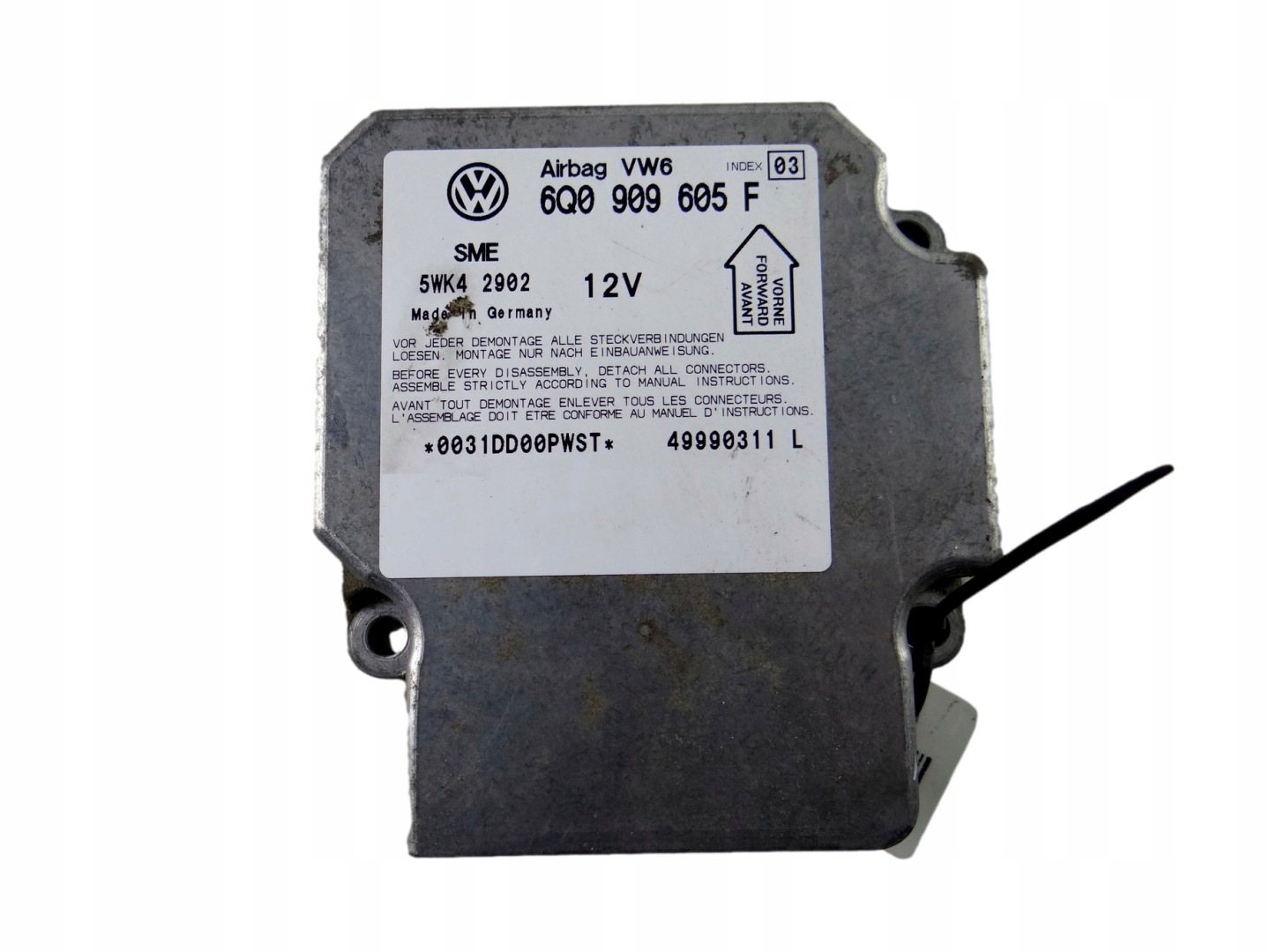 module SENSOR airbag VOLKSWAGEN GOLF IV 6Q0 909 605F