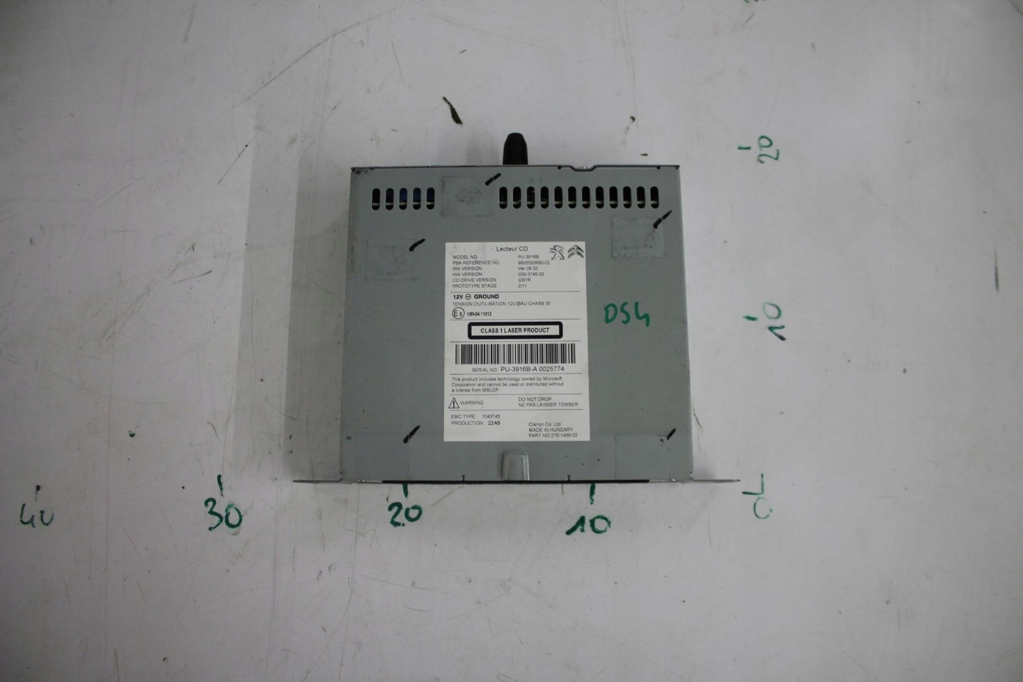 CZYTNIK der Navigation 9805593680 CITROEN DS4 11-15