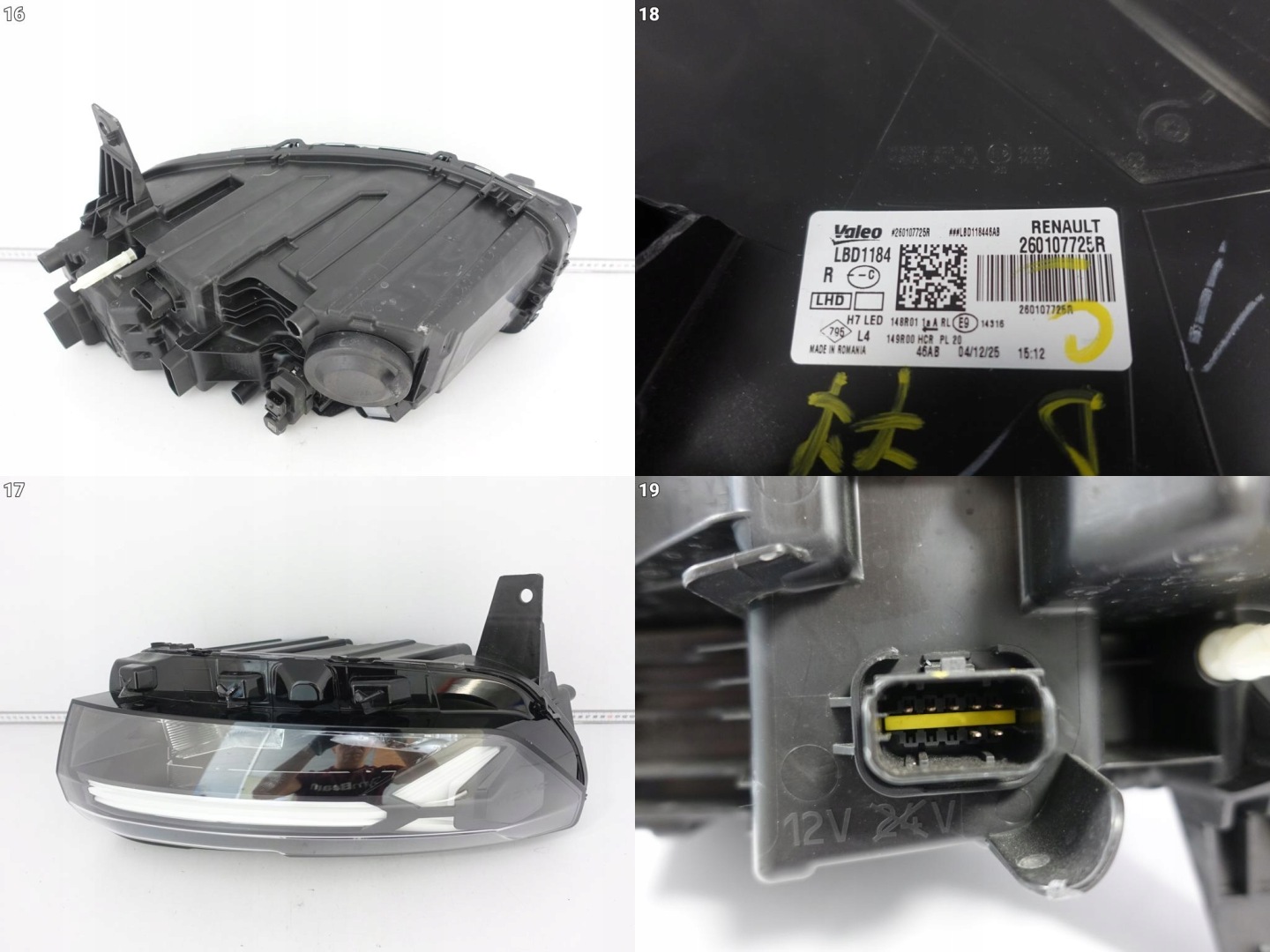 DACIA DUSTER III 3 P1310 24- FULL LED + H7 light right front EUROPA