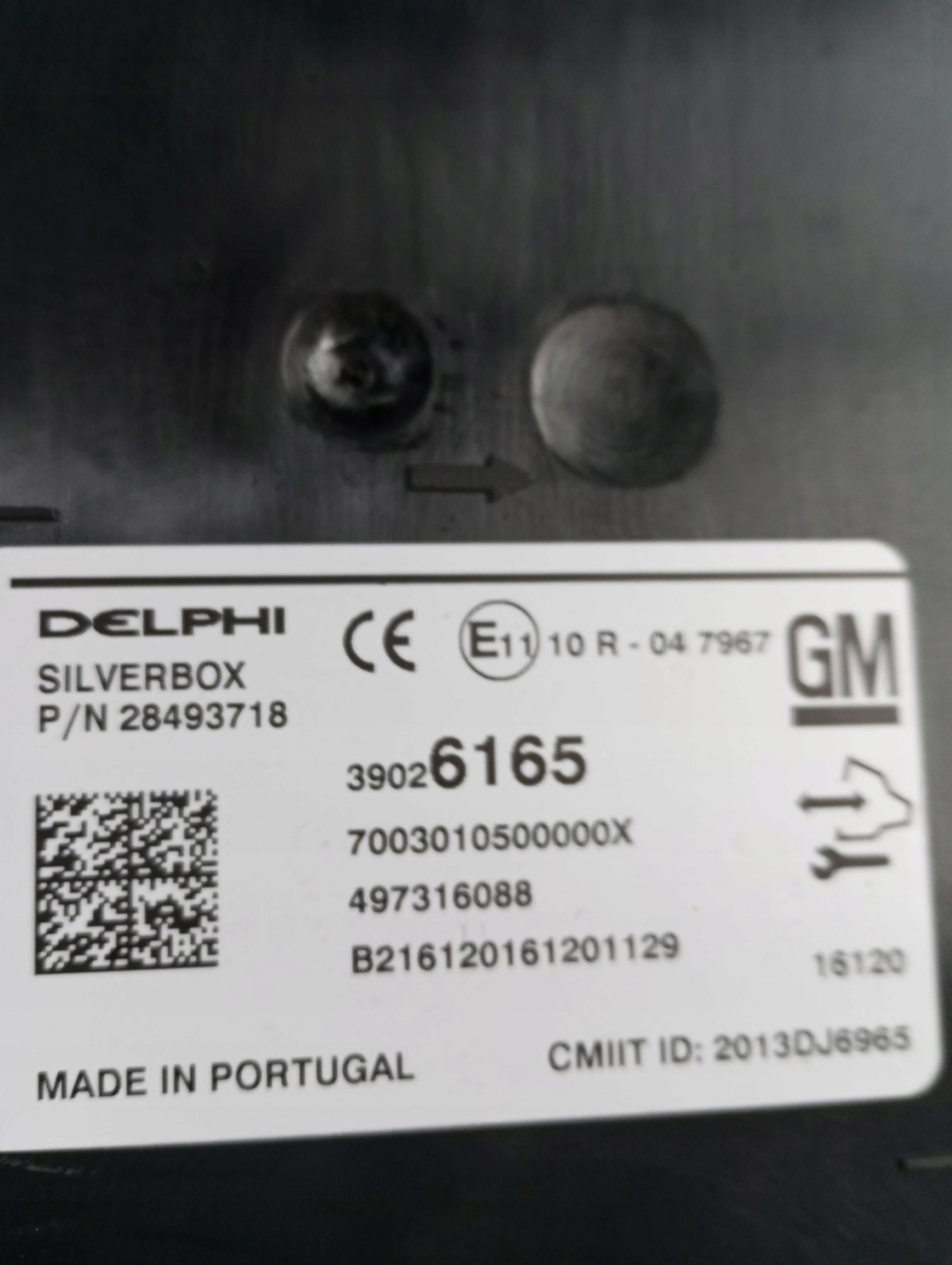 Module RADIA SILVERBOX OPEL ASTRA K 39026165
