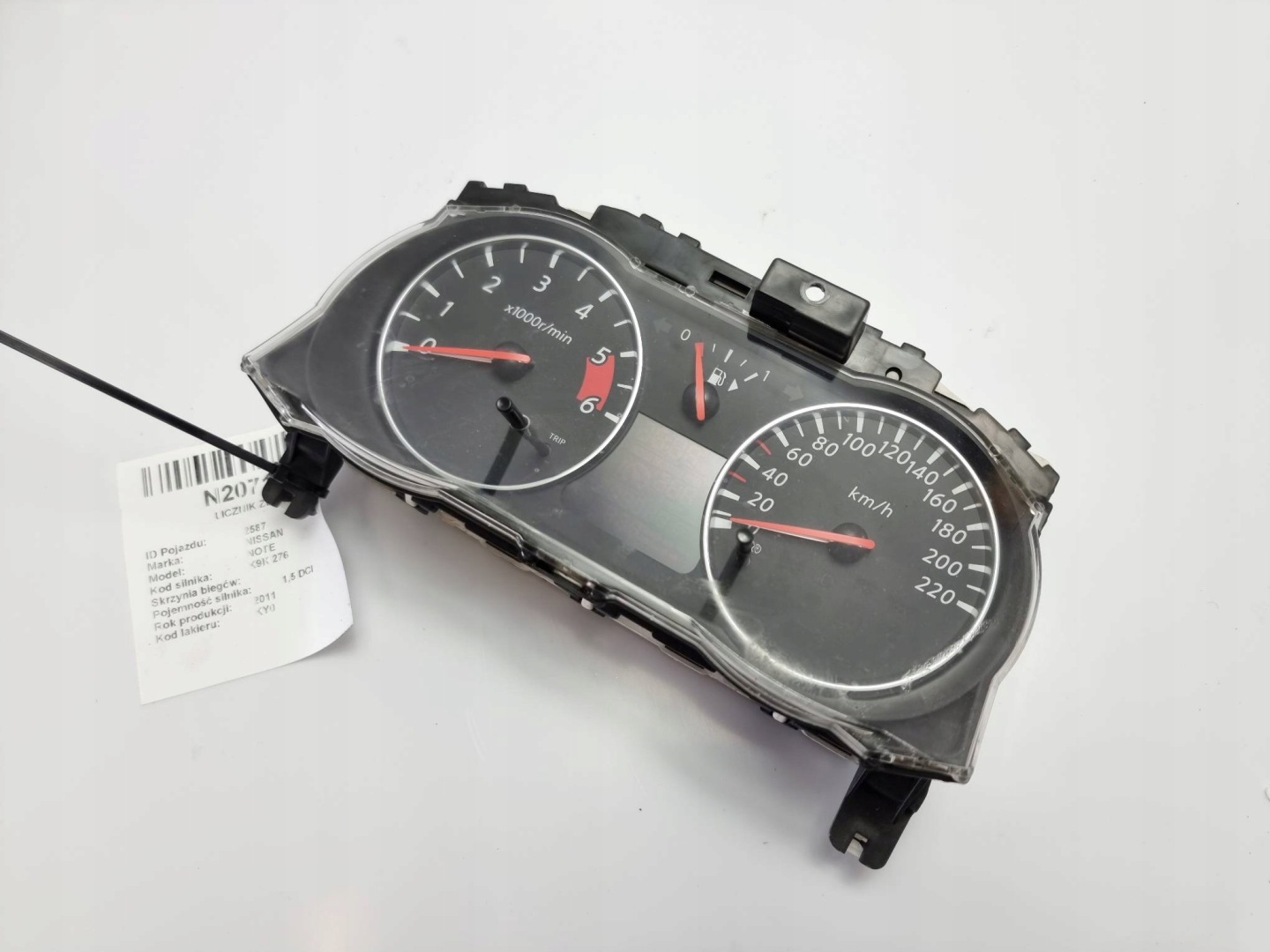 dials clock BH53E NISSAN NOTE