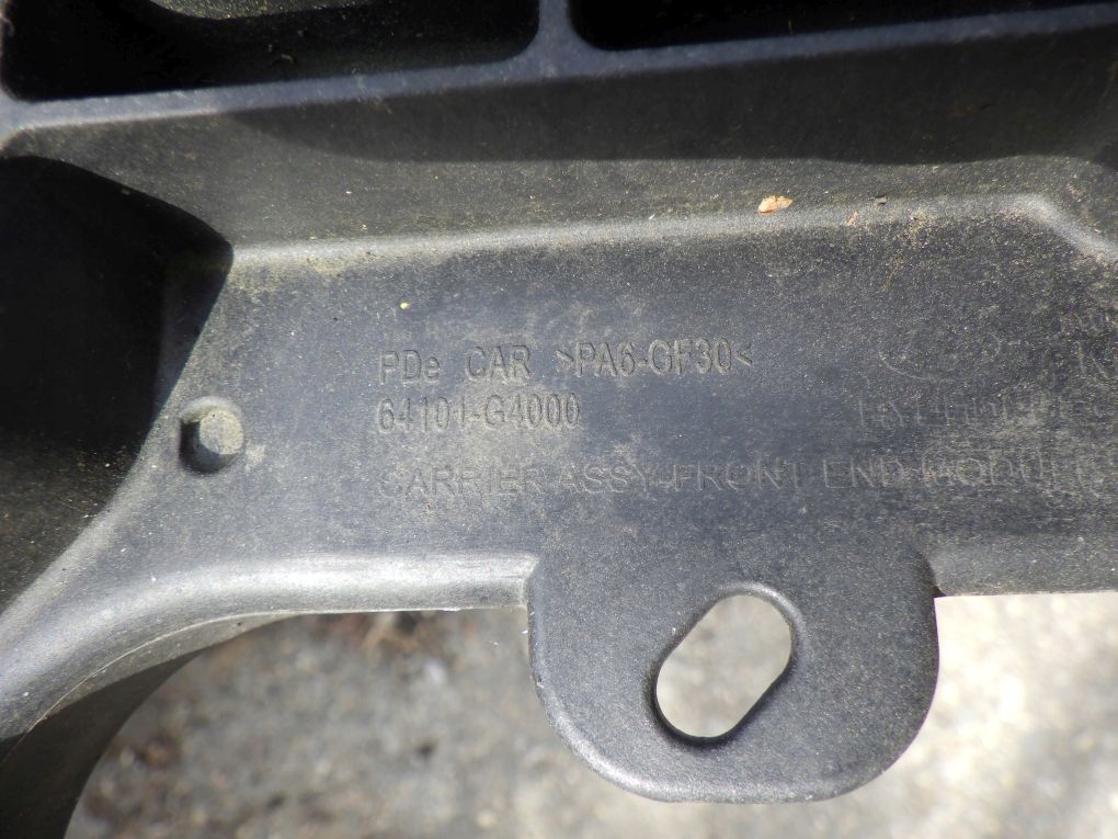 HYUNDAI I30 III 3 17- 64101-G4000 support panel for radiators pillar
