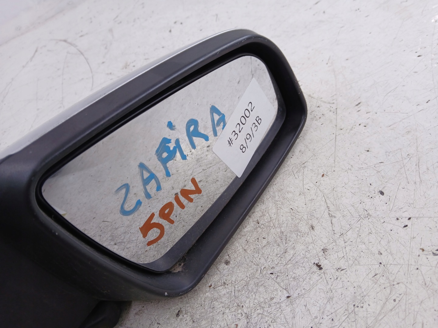 OPEL ZAFIRA A mirror right 5 PIN silver