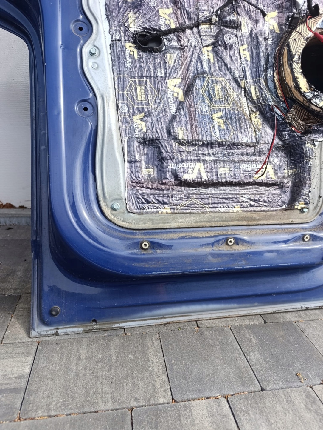 door front left VW T5 T5 LIFT front kierowca/ driver´s blue