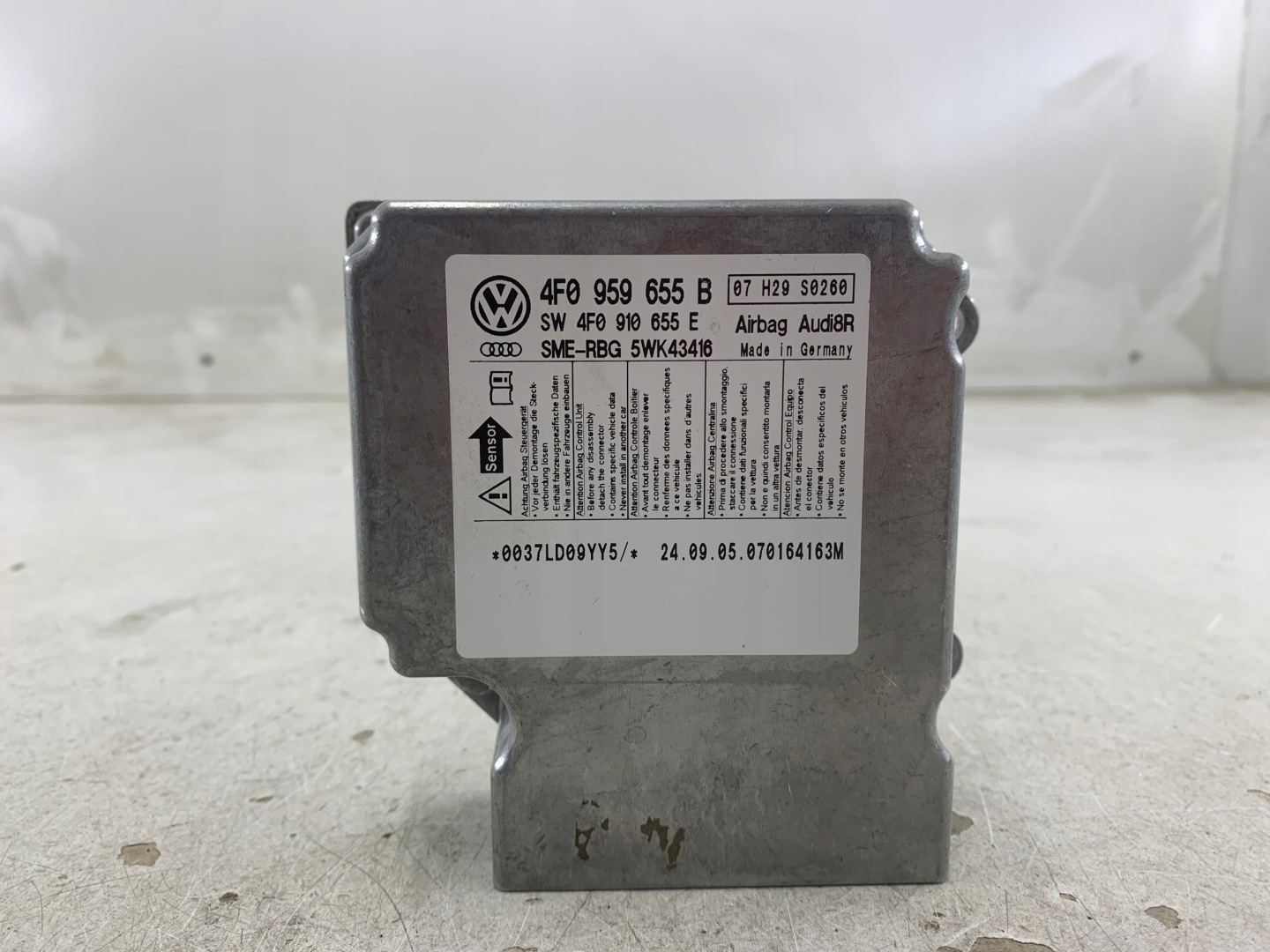 AUDI A6 C6 SENSOR modulo airbag 4F0959655B