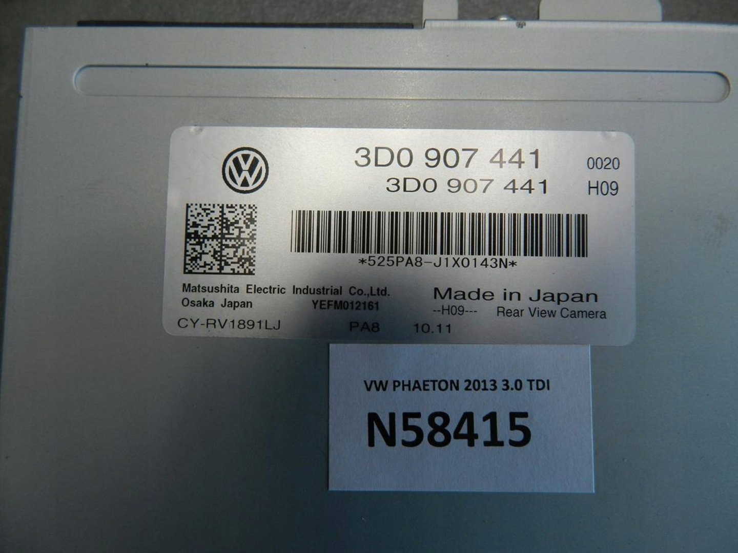 VW Phaeton module KAMERY 3D0907441