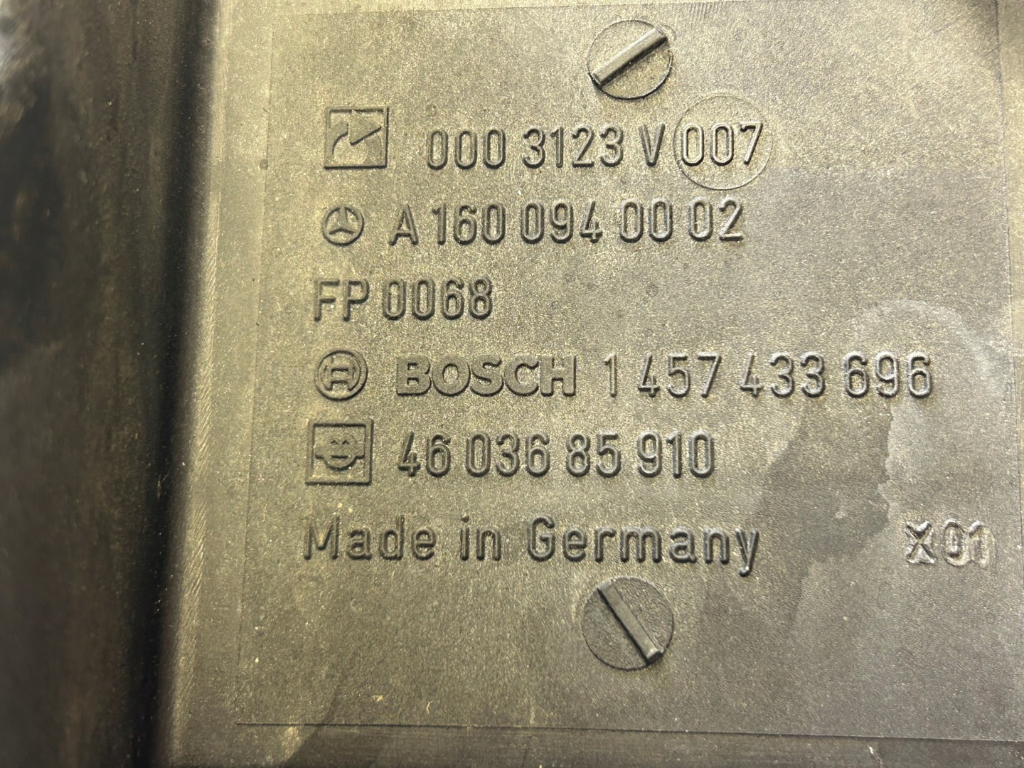 SMART 450 Gehäuse filter luft A1600940002