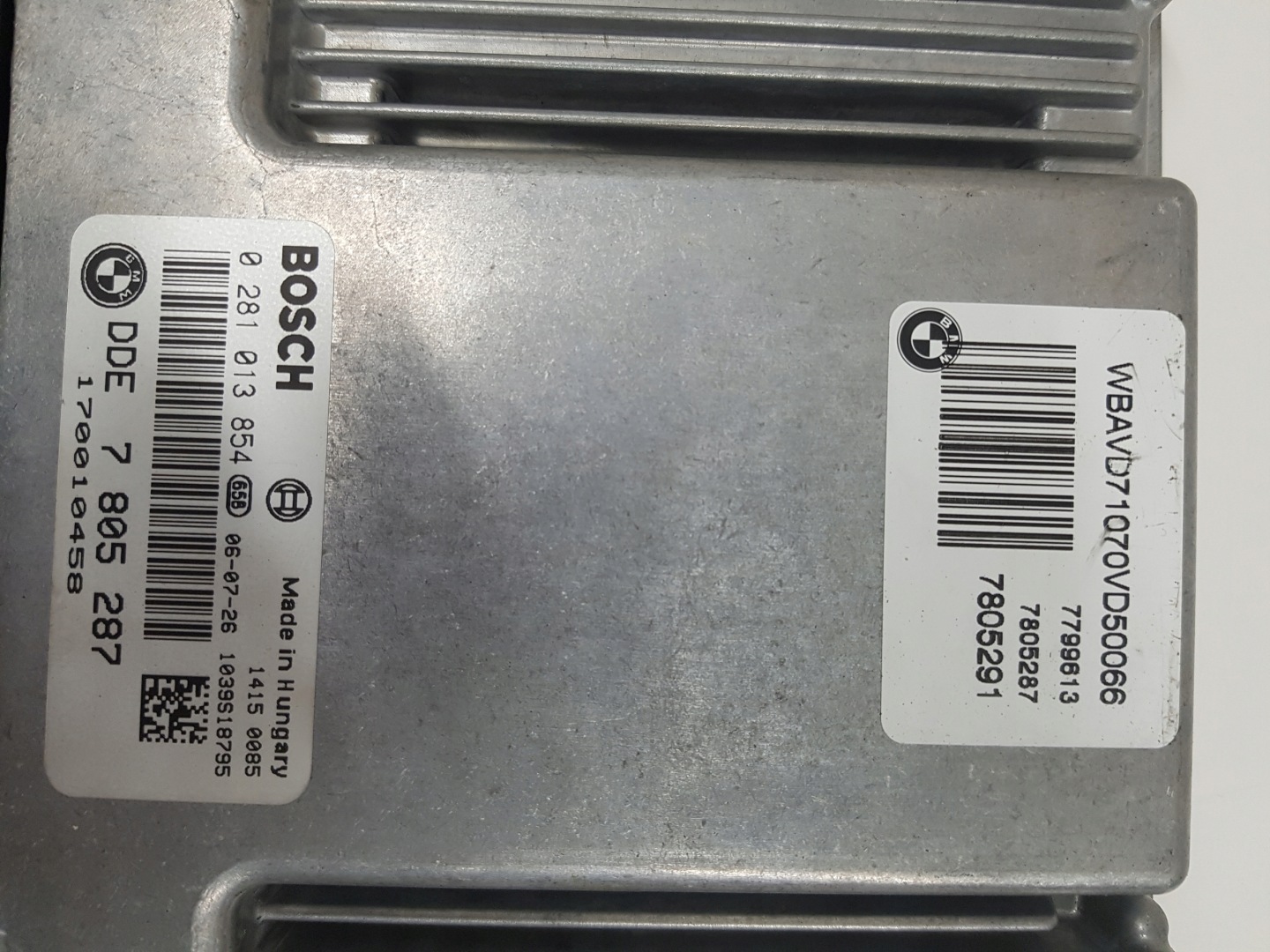 computer Motore Centralina BMW E90 0281013854