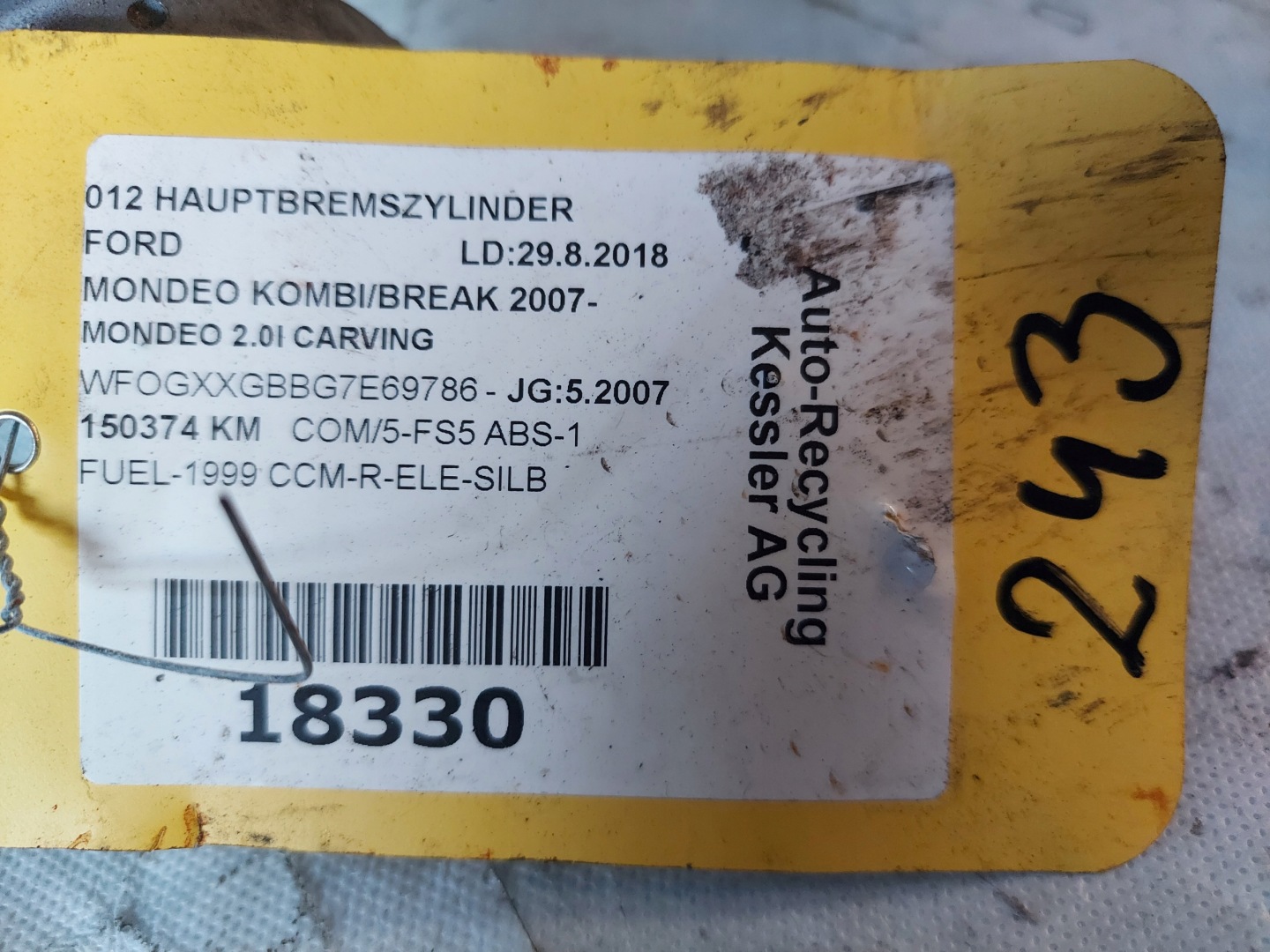 Servofreno MONDEO MK IV 2.0 B FOMOCO
