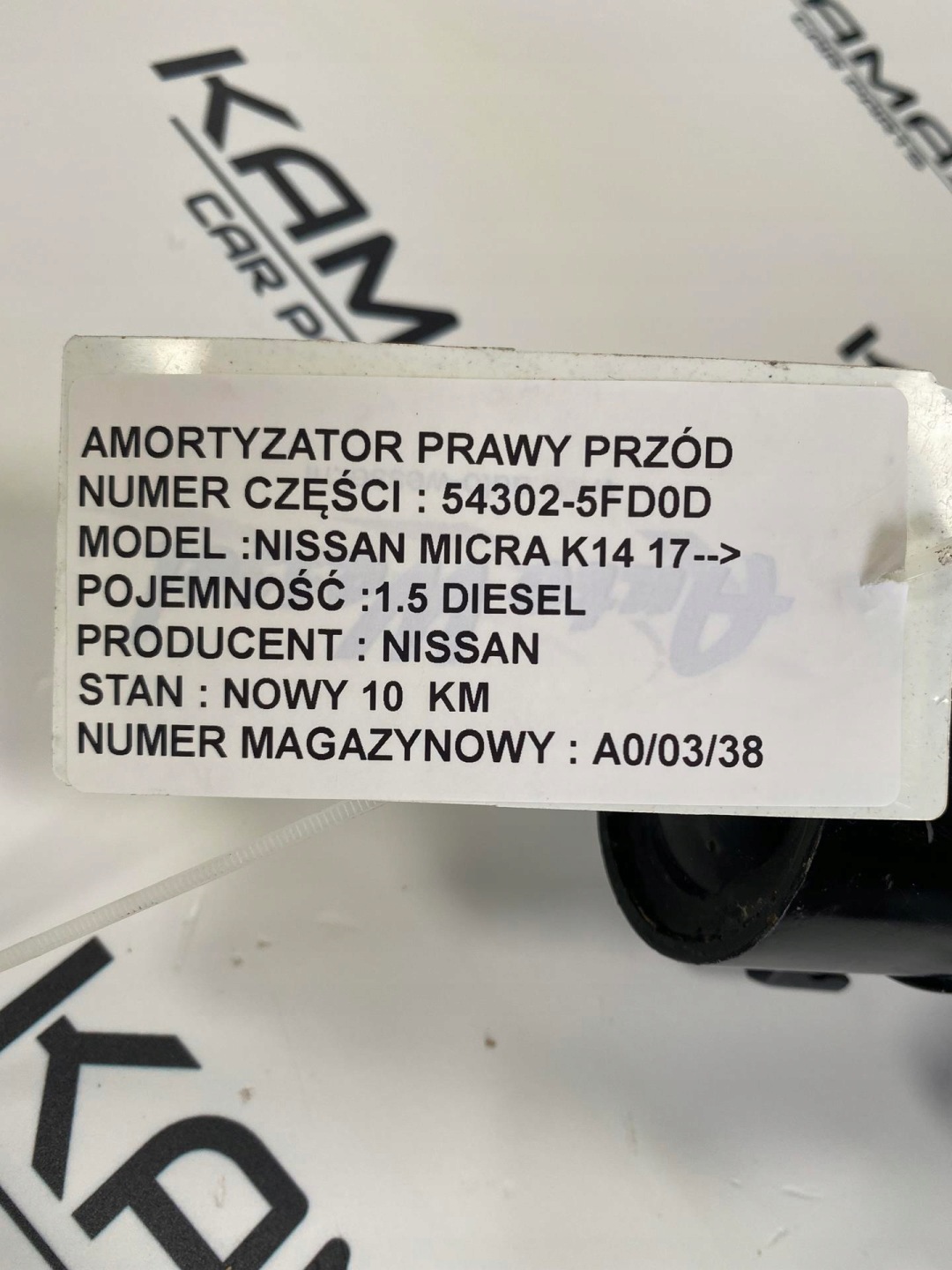 tlumič pravý předek MICRA V K14 54302-5FD0D