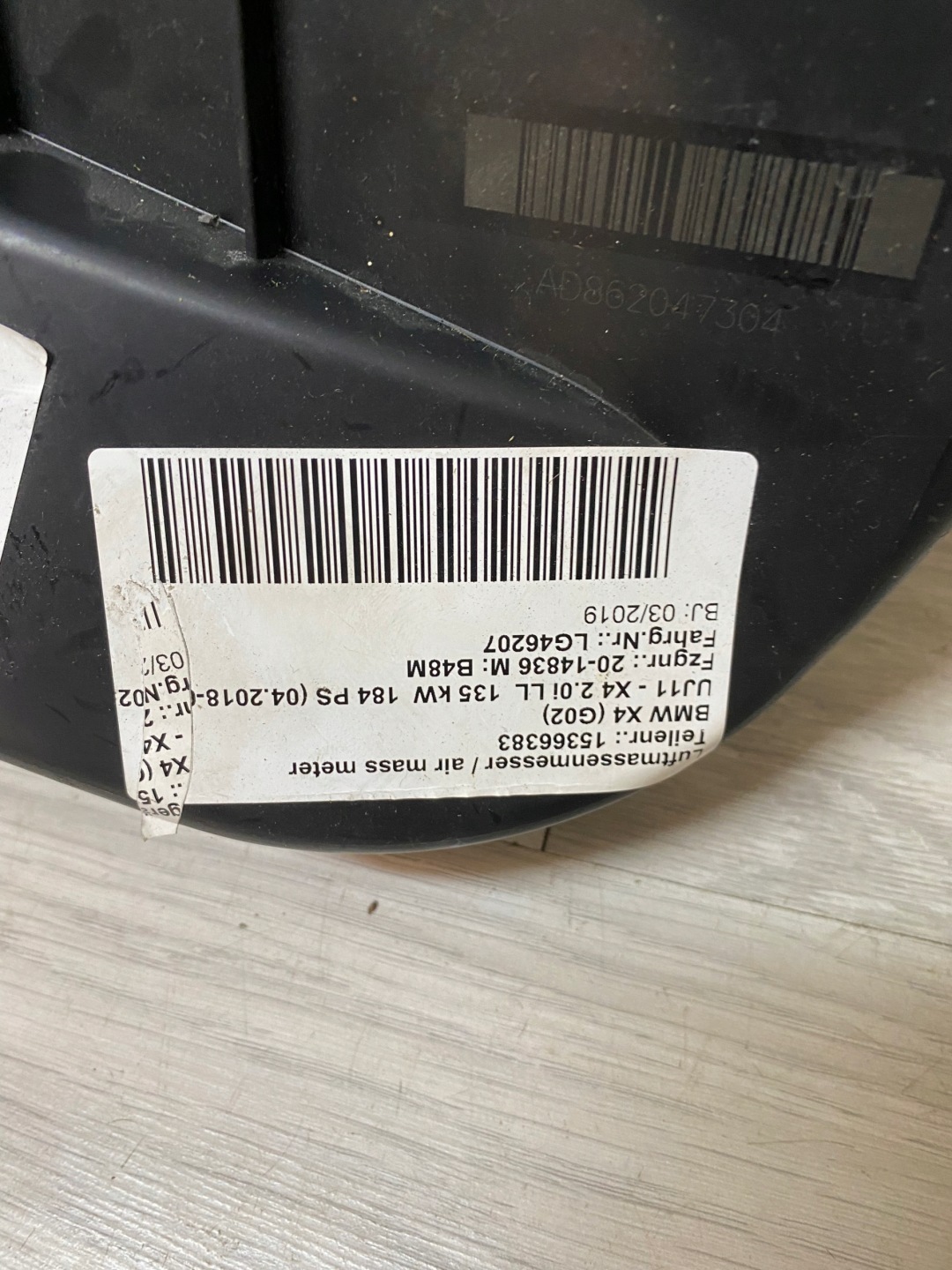 BMW 5 G30 Gehäuse filter luft 8620945