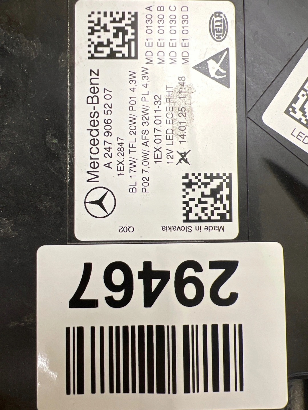 light right Mercedes B-Klasa W247 Lift High Performance A2479065207