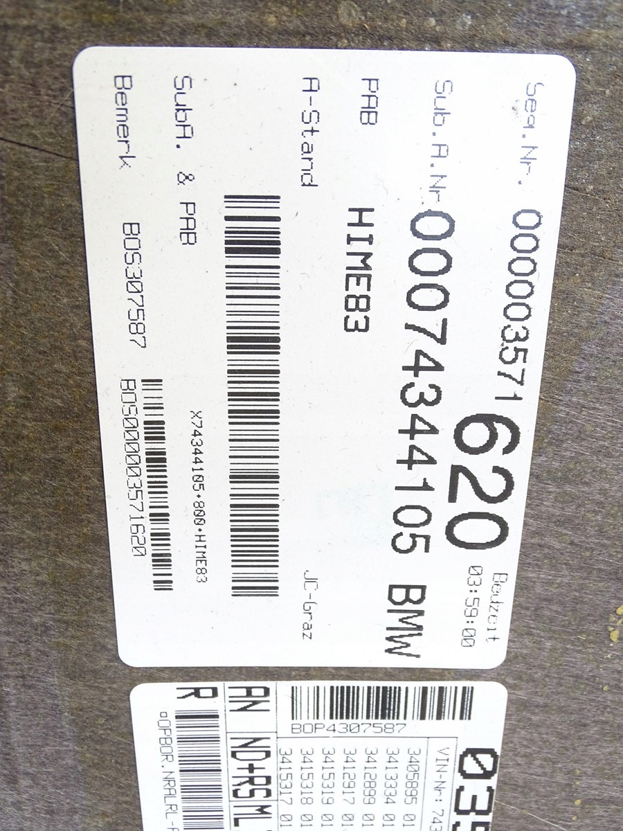 KPL CIELO INTERNO nero BMW X3 E83 nero m-packet