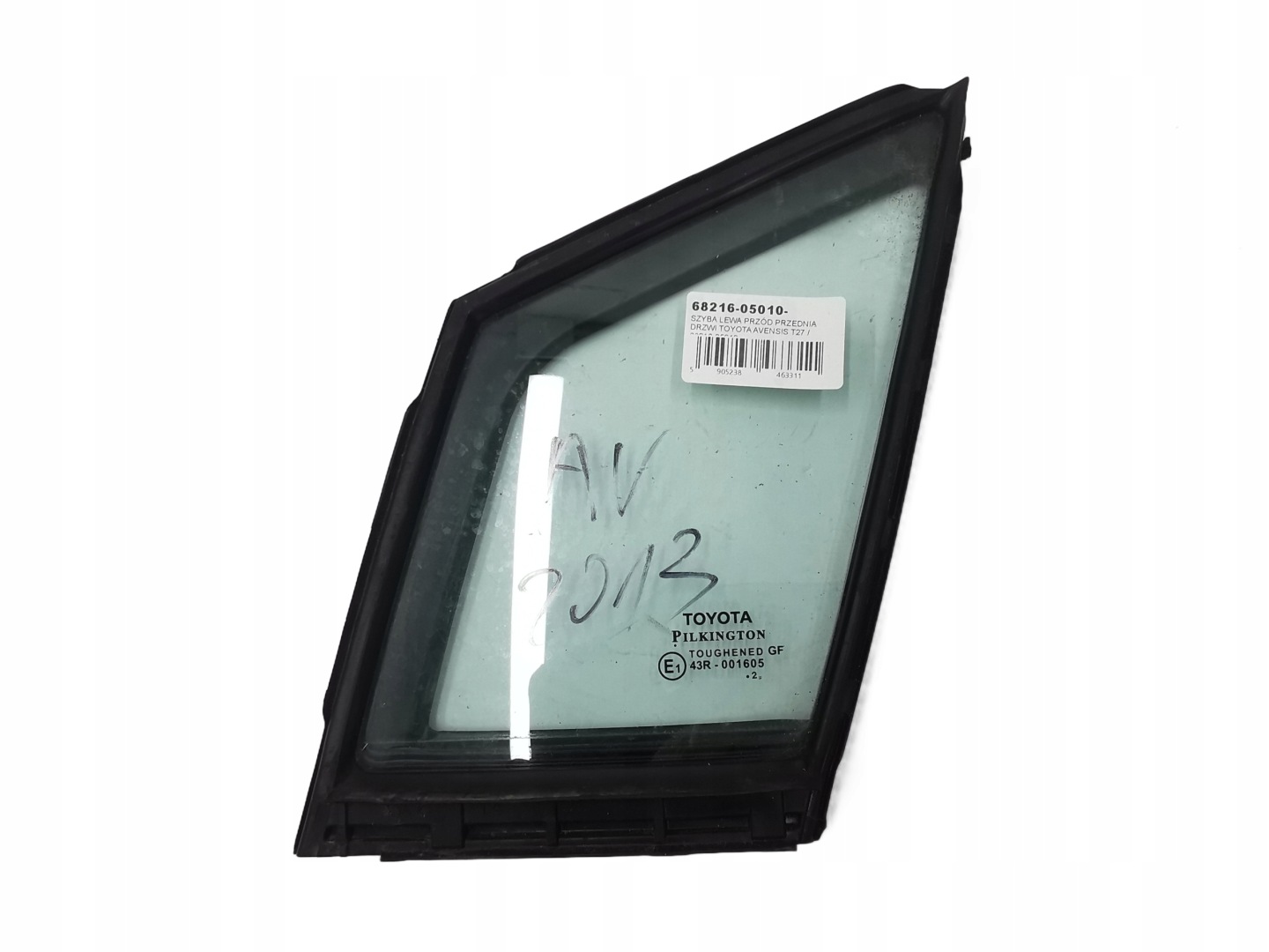 window left front front door TOYOTA AVENSIS T27 / 68216-05010
