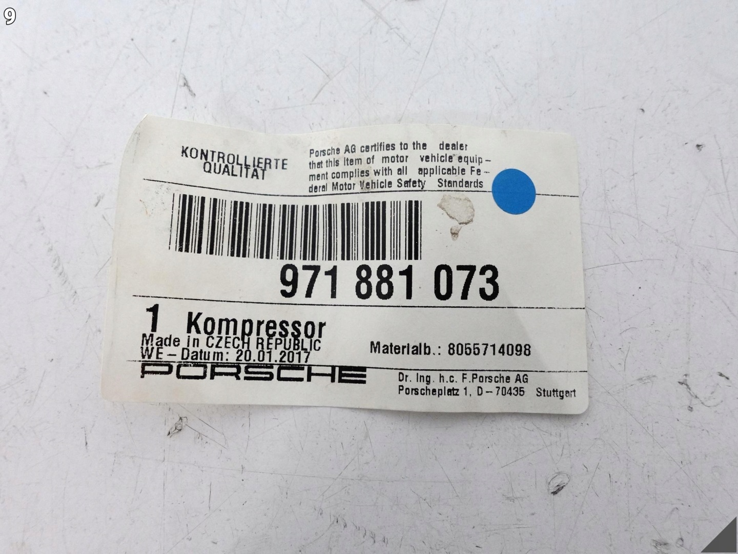 PORSCHE PANAMERA 971 AUDI E-TRON GT 4J3 compressor; pump seat front