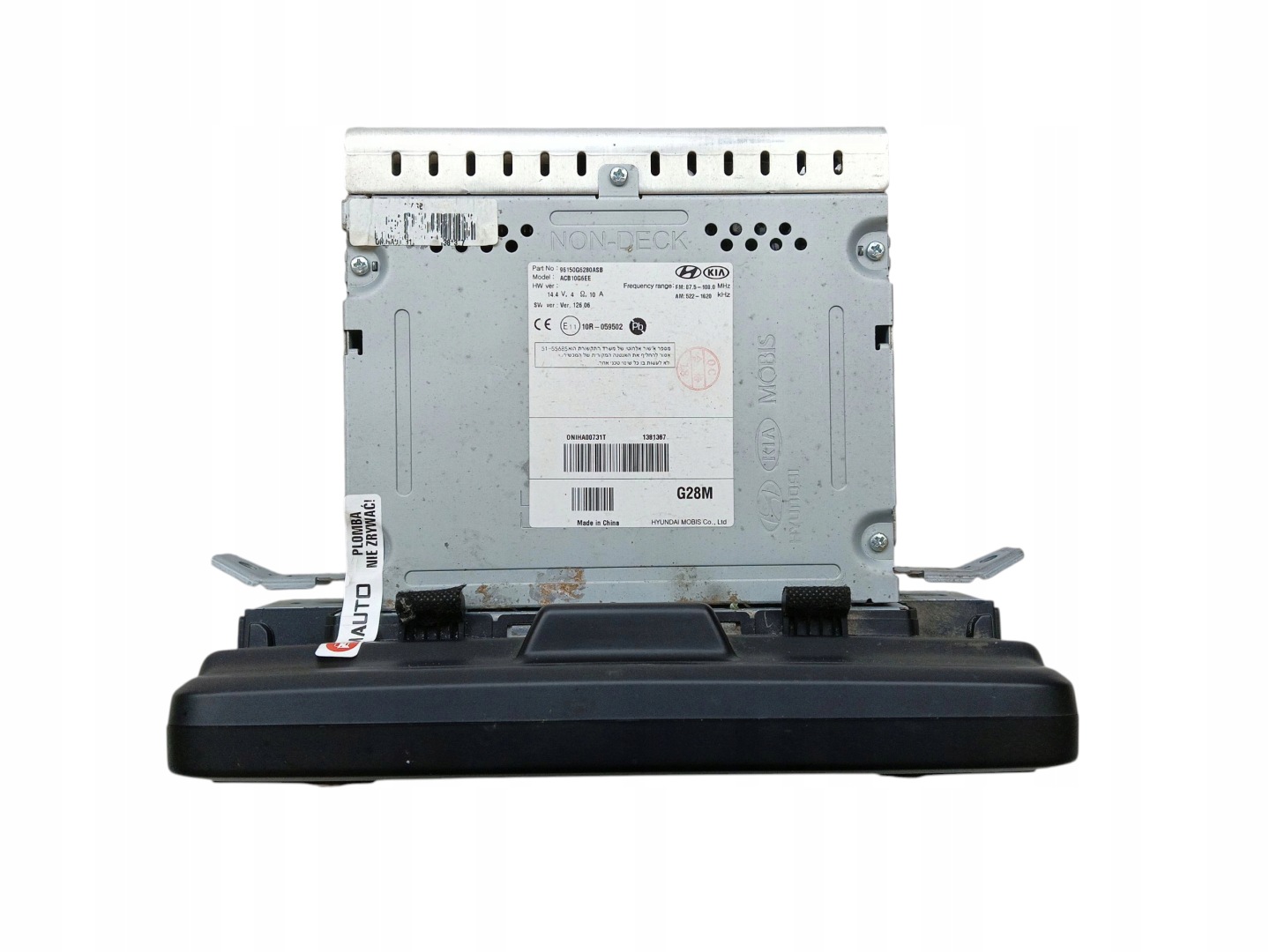 RADIO CD KIA PICANTO III (2017-2020) 96150G6280