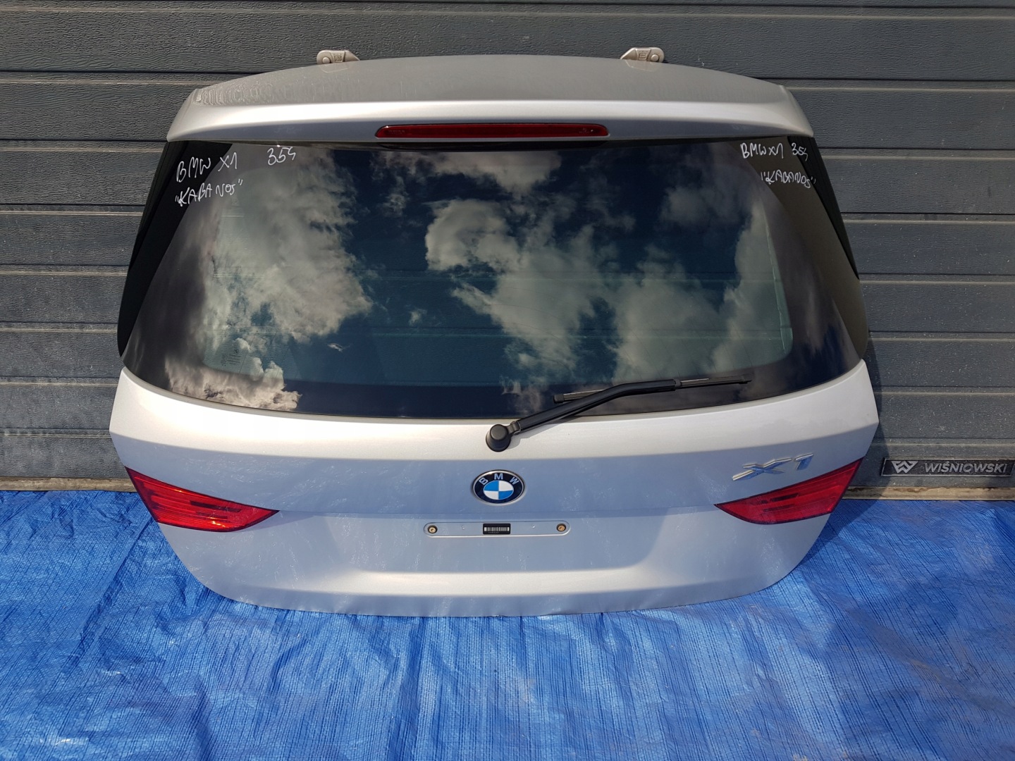 complete trunk door boot BMW X1 E84 354 TITANSILBER